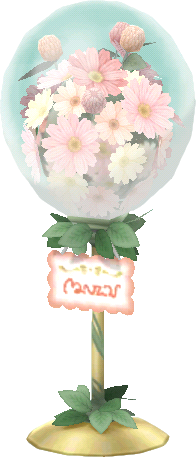 Rosa-Blumenballon