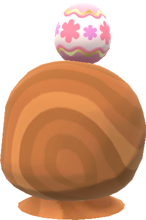 chapeau œuf rose