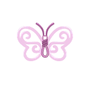 粉紅色纜線蝴蝶