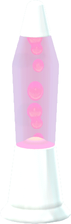 lámpara de lava rosa