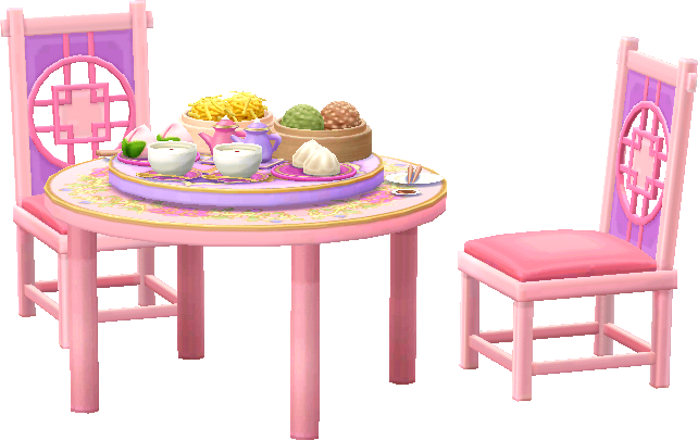 mesa con juego de té