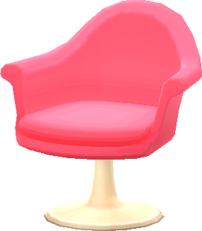 fauteuil rétro rose
