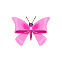 papillonœud rose