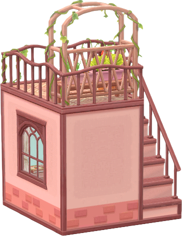 벚꽃색 하우스 서재