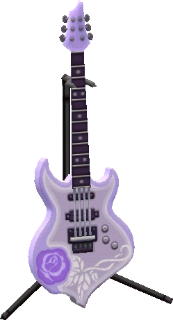 guitarra rosa gótica