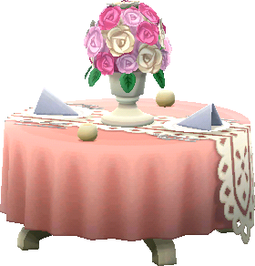 tavolo nuziale rose
