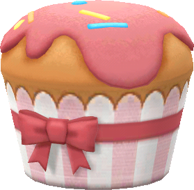 taburete cupcake rosa