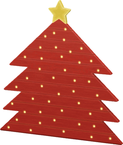 red countdown tree
