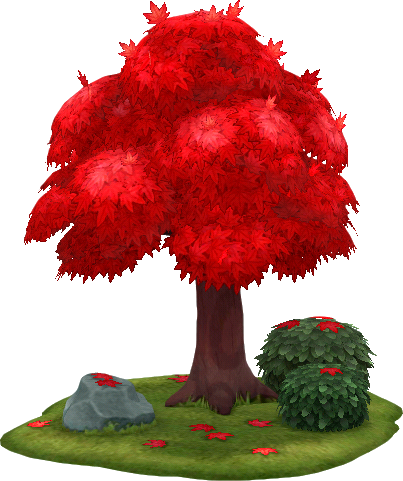 red-leaf tree