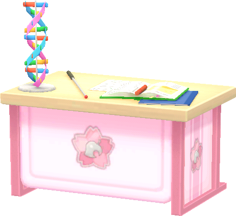 bureau rose d'école