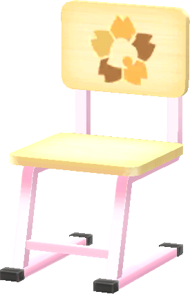 chaise rose d'école