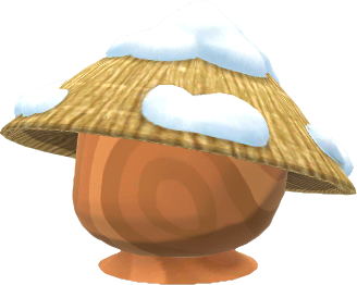 chapeau oriental enneigé