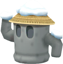 下雪村落迷你陶俑