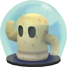 下雪水晶球迷你陶俑