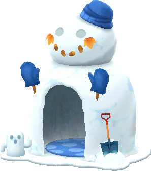 iglú muñeco de nieve
