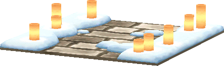 illuminated candle path