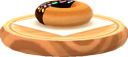 초콜릿 토핑 도넛