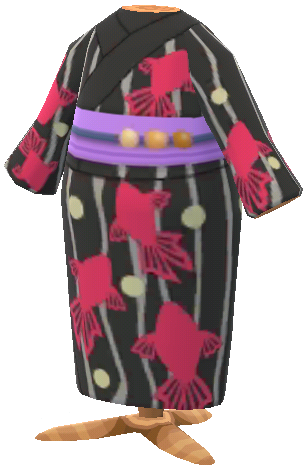 black goldfish yukata