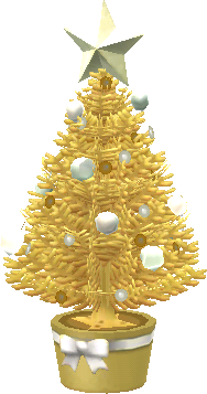árbol festivo plata y oro