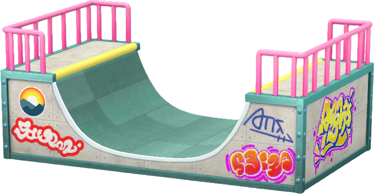 滑板公園半管滑道