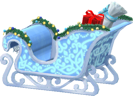 snowy Toy Day sleigh