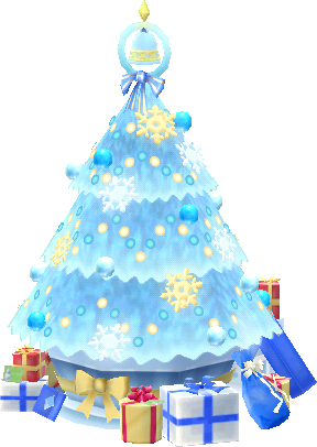 árbol festivo nevado