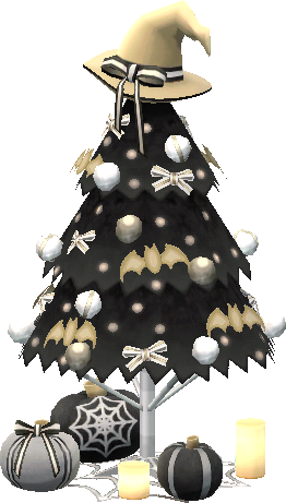 shadowy festive tree