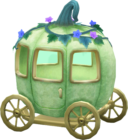 carruaje calabaza verde