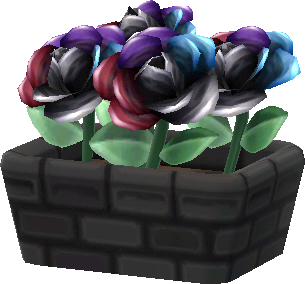 pot roses'n'roll noires