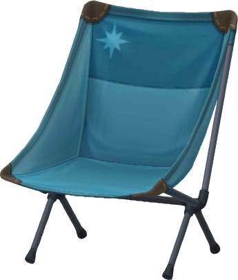 silla plegable estrella azul