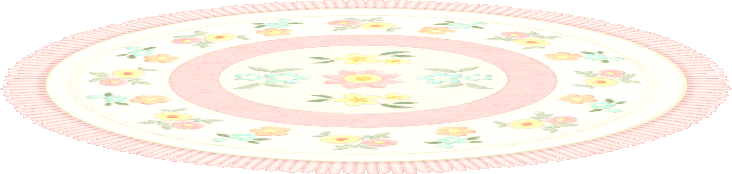 tapis broderies roses