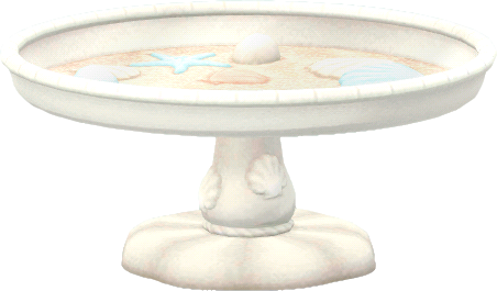 하얀 조가비 테이블