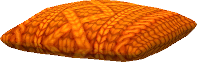cojín tricotado naranja