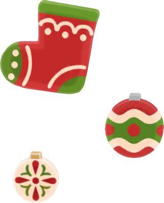 stocking ornament set A