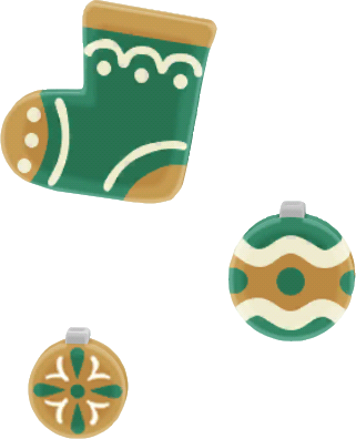 stocking ornament set B