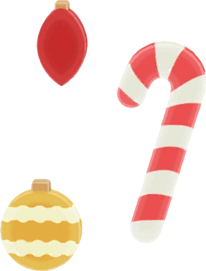 candy ornament set A