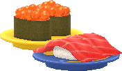 assiettes sushis au thon