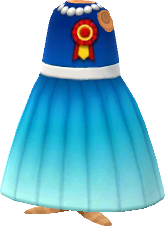 vestido festivo azul