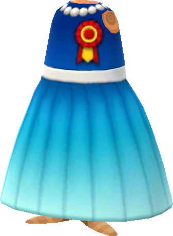 blue party dress