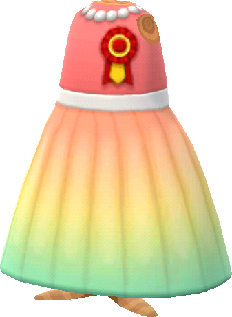 vestito festa arcobaleno