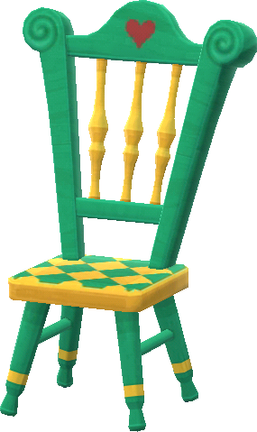 green tea-party chair