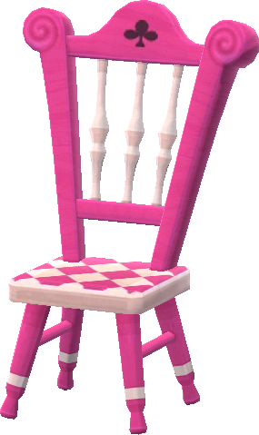 chaise à thé rose