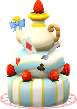 愛麗絲風三層蛋糕