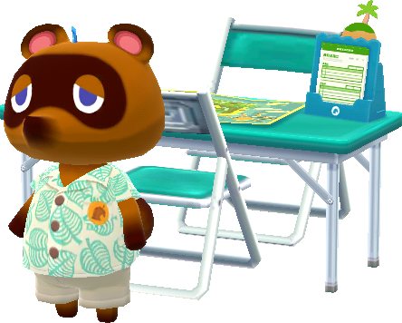 Tom Nook's office table