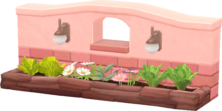 mur potager maison fleurie