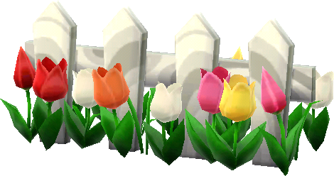 tulip-garden fence