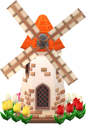 tulip-field windmill A