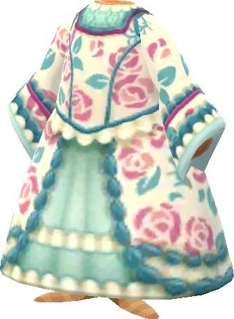 vintage rose tea dress