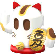 招財貓迷你陶俑