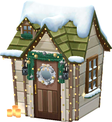 겨울 마을 크리스마스 하우스